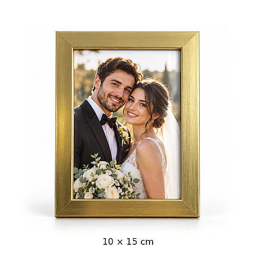 Dekoratif Ahşap Metalik Fotoğraf Çerçevesi - MDF - sanalbayim