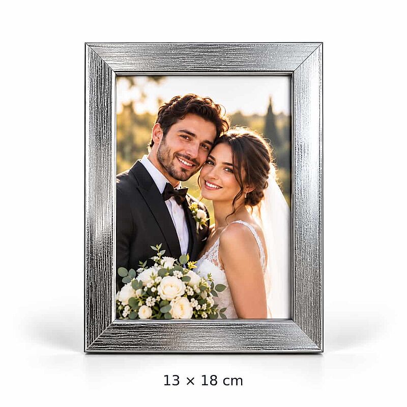 Dekoratif Ahşap Metalik Fotoğraf Çerçevesi - MDF - 7