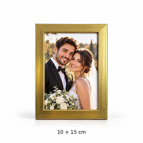 Dekoratif Ahşap Metalik Fotoğraf Çerçevesi - MDF - 4