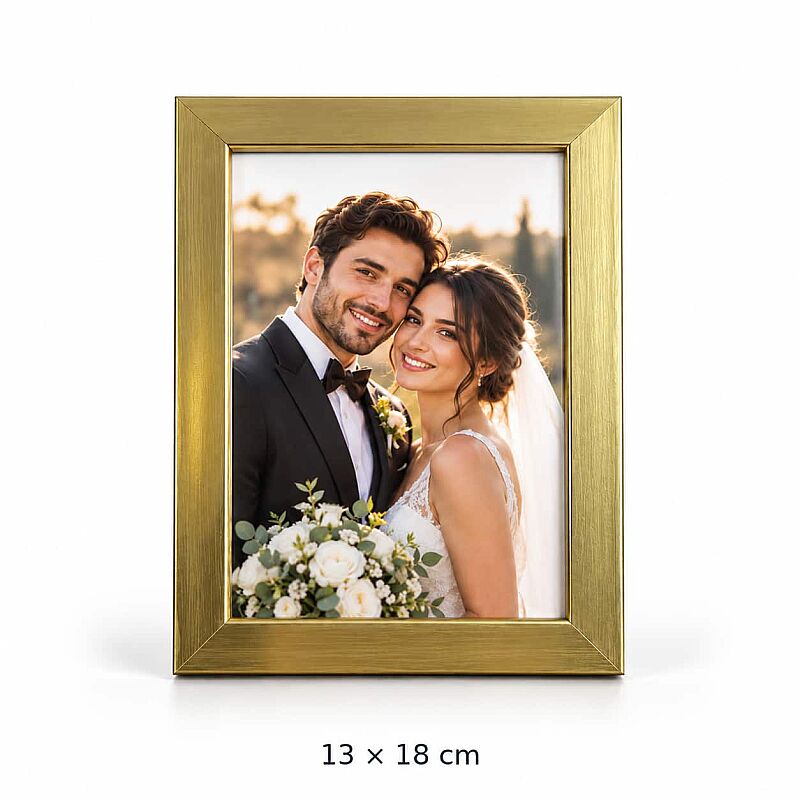 Dekoratif Ahşap Metalik Fotoğraf Çerçevesi - MDF - 6