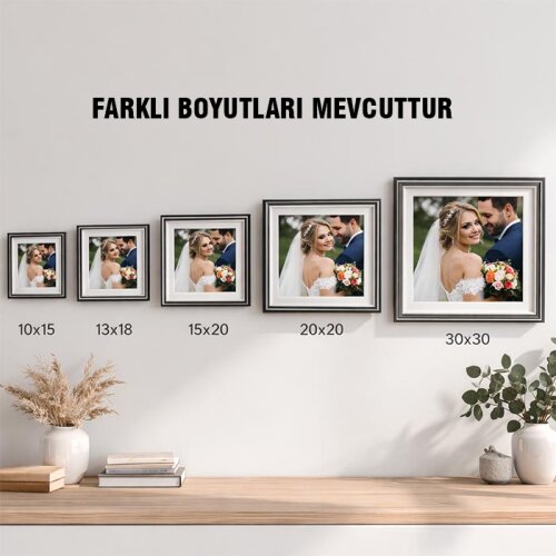 Masaüstü Ahşap Dekoratif Fotoğraf Çerçeveleri -MDF - 19