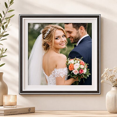 Masaüstü Ahşap Dekoratif Fotoğraf Çerçeveleri -MDF - 9