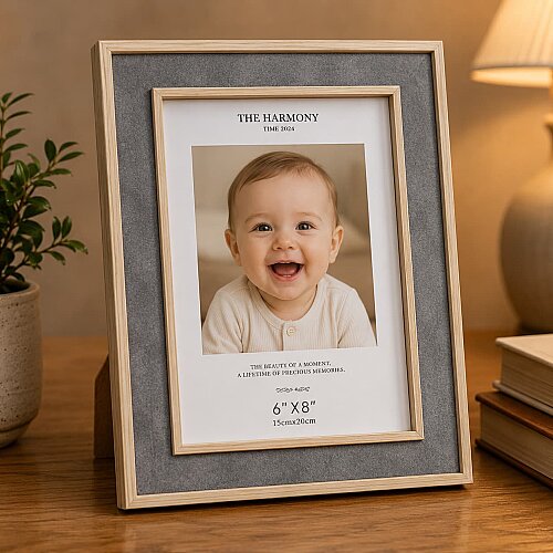 Masaüstü Dekoratif Ahşap Fotoğraf Çerçevesi 15x20 - sanalbayim