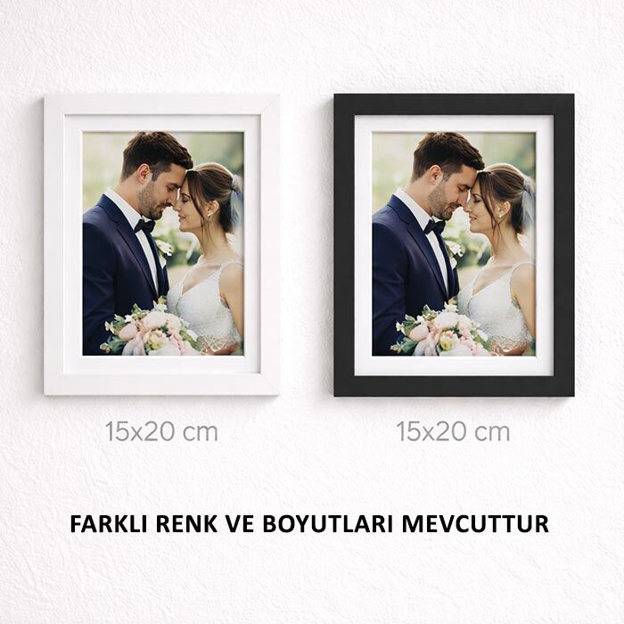 Masaüstü Modern Ahşap Fotoğraf Çerçeveleri - MDF - 2