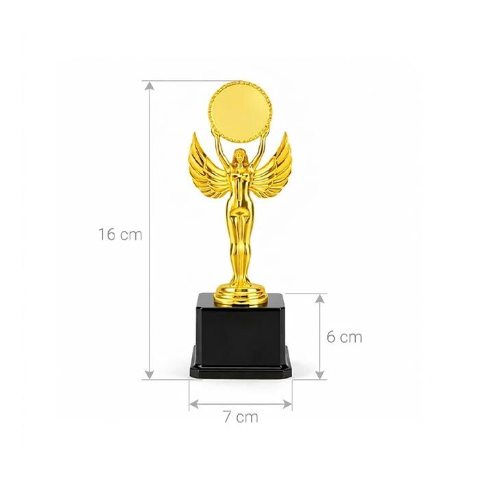 Kanatlı Melek Ödül Kupası Altın - 160mm - 4