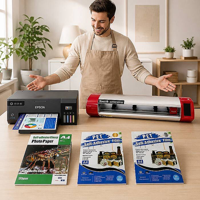 Otomatik Sticker ve Etiket Baskı Seti 44 - 1