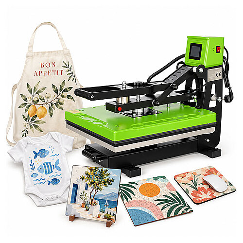 Otomatik Transfer Baskı Presi AP1715 40x50CM Yeşil - Digitronix (1)
