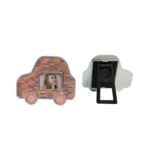 Pembe Arabalı Bebek Magnet Çerçevesi - sanalbayim