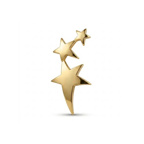 Plaket İçin 3lü Yıldız Altın - 140mm - (1)
