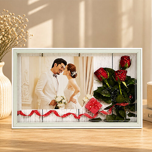 Plastik Led Işıklı Fotoğraf Çerçevesi 7493-17 - 1