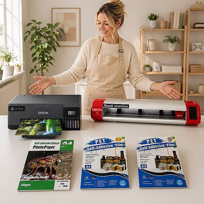 Profesyonel Etiket ve Sticker Üretim Baskı Seti 46 - 1