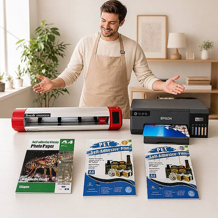 Profesyonel Sticker ve Etiket Baskı Seti 45 - 1