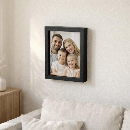 Siyah Ahşap Derin Fotoğraf Çerçevesi 15x20 - sanalbayim (1)