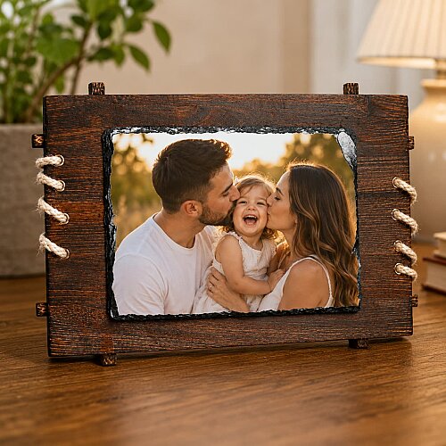 Sublimasyon Ahşap Çerçeveli Taş SH39 23x38 - 