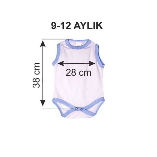 Sublimasyon Bebek Zıbını - Mavi - 4