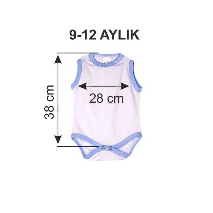 Sublimasyon Bebek Zıbını - Mavi - 4
