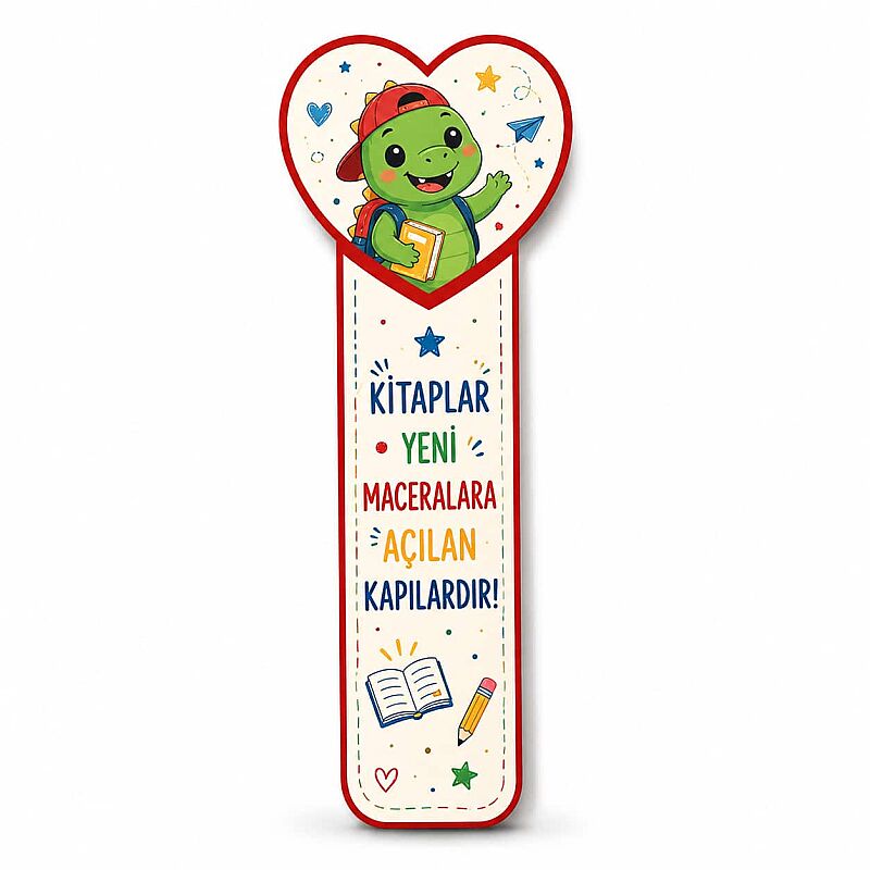 Sublimasyon Fleks Kitap Ayracı Kalpli KAR111 - 1