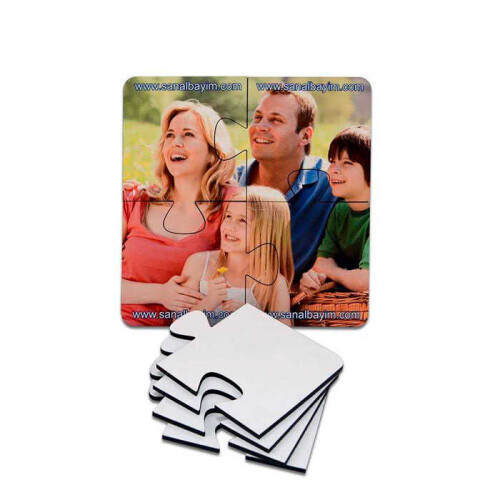 Sublimasyon HDF Bardak Altı Puzzle - (1)