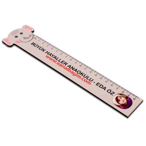 Sublimasyon HDF Cetvel Fil - Maymun 20cm - 