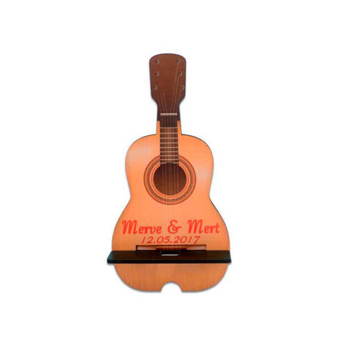 Sublimasyon HDF Gitar Telefon Standı - (1)