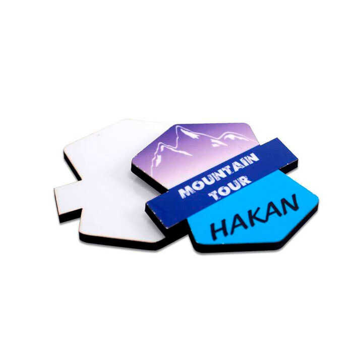 Sublimasyon Yaka İsimlik HDF Dağ 50x60mm - 2