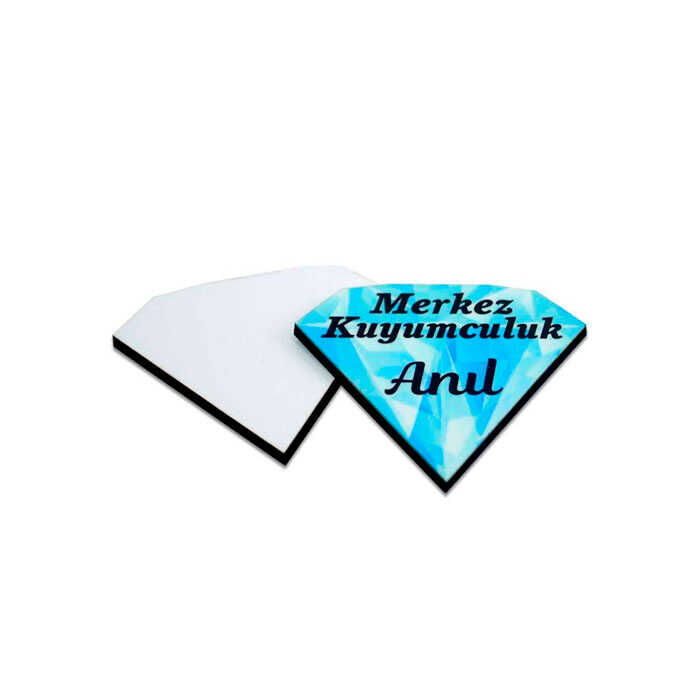 Sublimasyon Yaka İsimlik HDF Elmas 55x57mm - 2