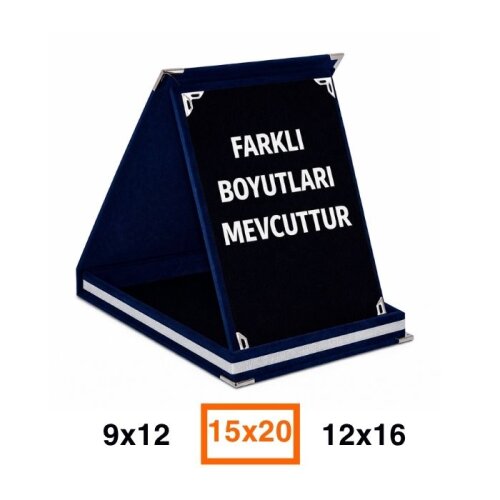 Sublimasyon Kadife Albüm Plaket Kutuları Lacivert - (1)