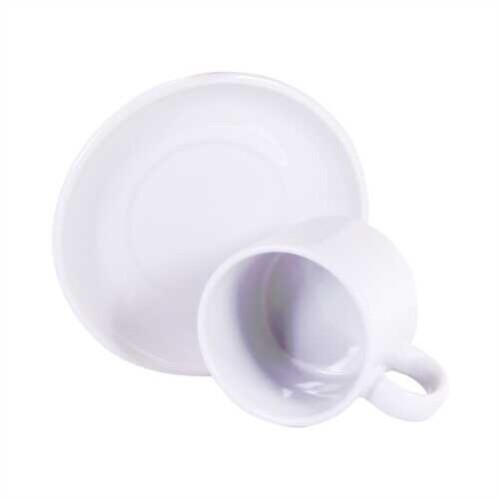 Sublimasyon Nescafe Fincanı Tabaklı Beyaz - (1)