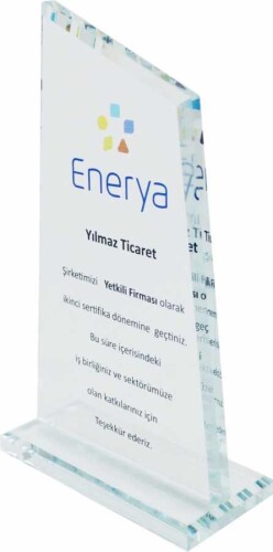 Sublimasyon Kristal Plaket Beyaz Dağ - 
