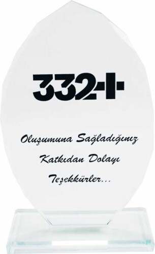 Sublimasyon Kristal Plaket Beyaz Damla - 2