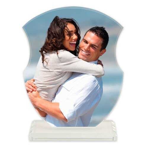 Sublimasyon Kristal Plaket Beyaz Kalkan 02 - 