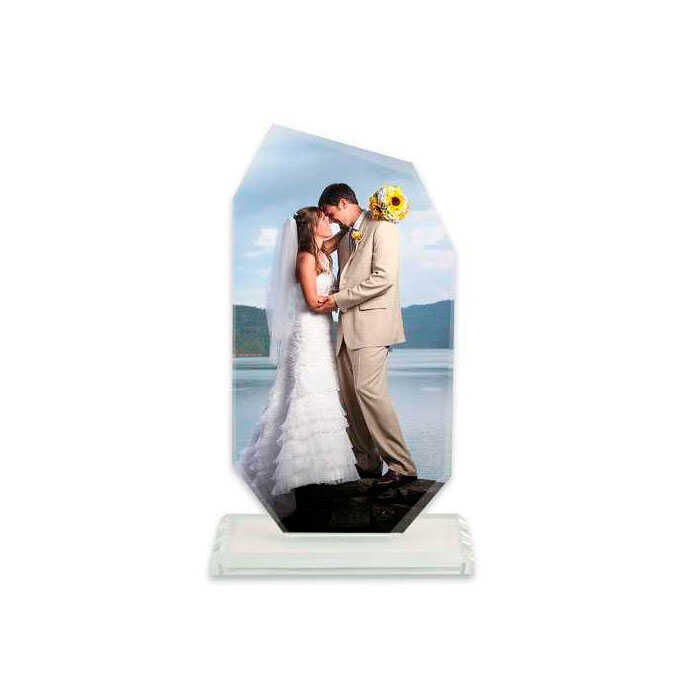 Sublimasyon Kristal Plaket Beyaz Lale - 3