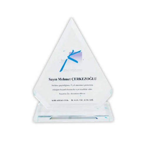 Kristal Plaket Prizma 8MM - 