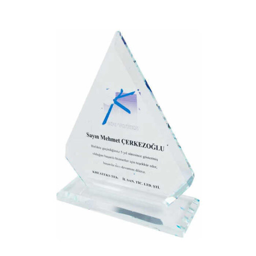 Kristal Plaket Prizma 8MM - (1)