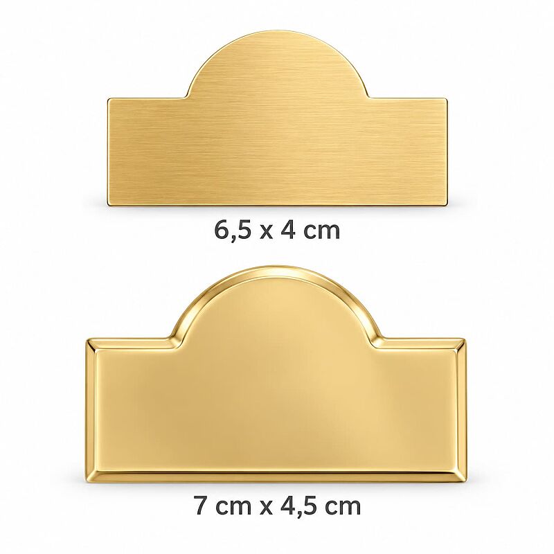 Sublimasyon Metal Yaka İsimliği KC3003 Altın Kubbe - 2