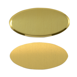 Sublimasyon Metal Yaka İsimliği KC3012 Altın Oval - 4