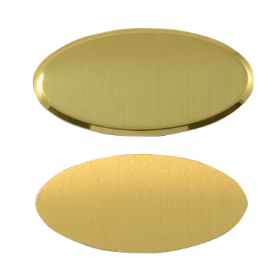 Sublimasyon Metal Yaka İsimliği KC3012 Altın Oval - 4