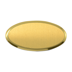 Sublimasyon Metal Yaka İsimliği KC3012 Altın Oval - 3