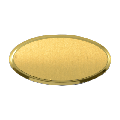 Sublimasyon Metal Yaka İsimliği KC3012 Altın Oval - 3