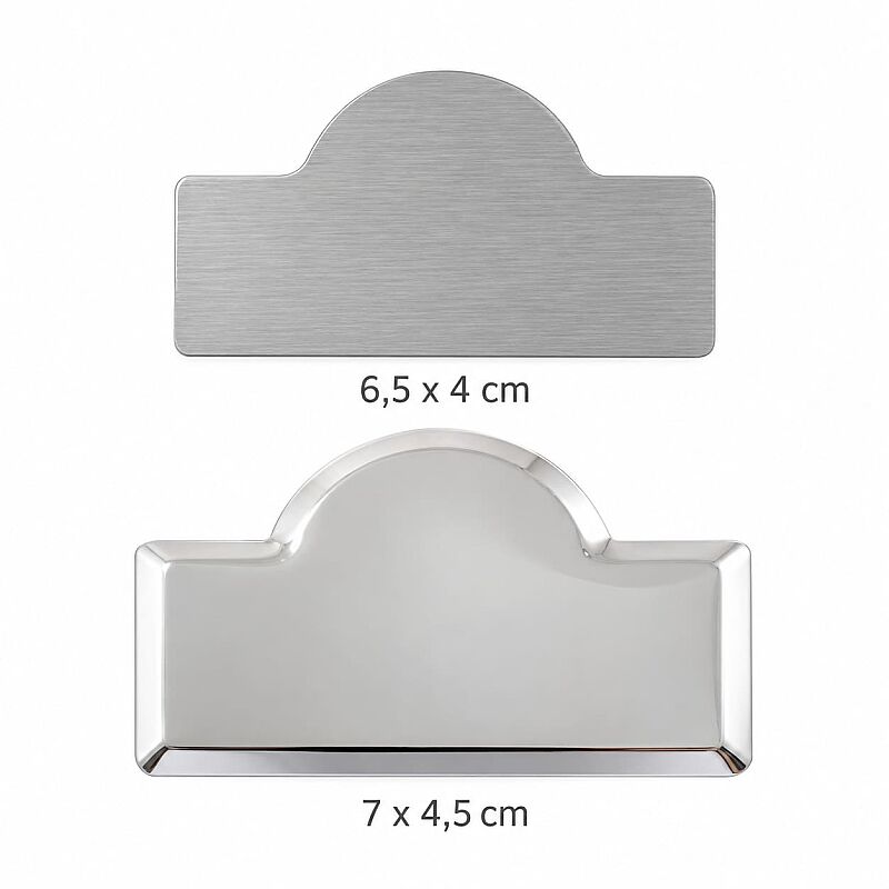 Sublimasyon Metal Yaka İsimlik KC3006 Gümüş Kubbe - 2