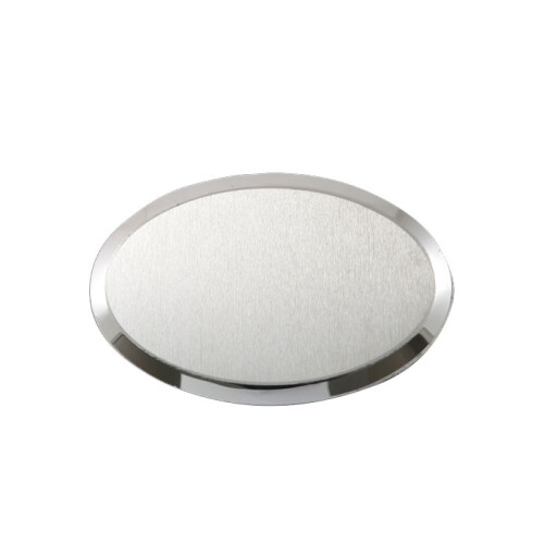 Sublimasyon Metal Yaka İsimlik KC3009 Gümüş Oval - 3