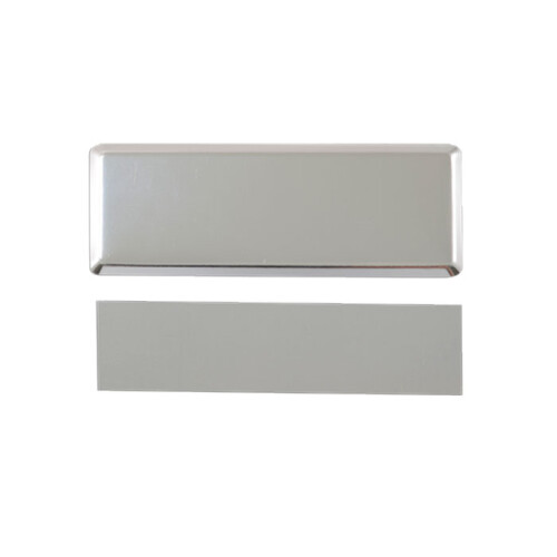 Sublimasyon Metal Yaka İsimlik KC3016 Gümüş Dikdör - (1)