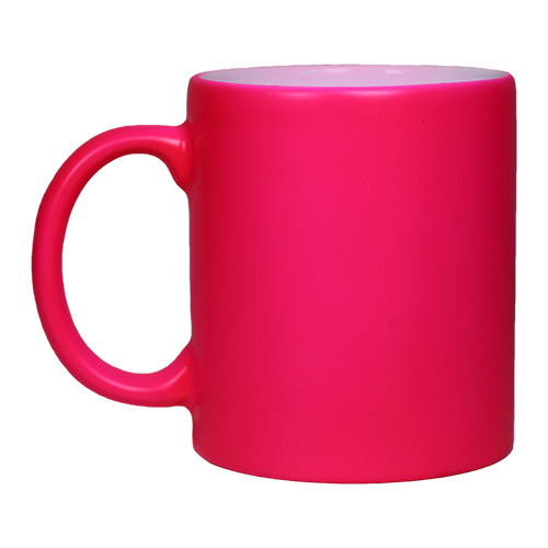 Sublimasyon Neon Pembe Mat Kupa - 