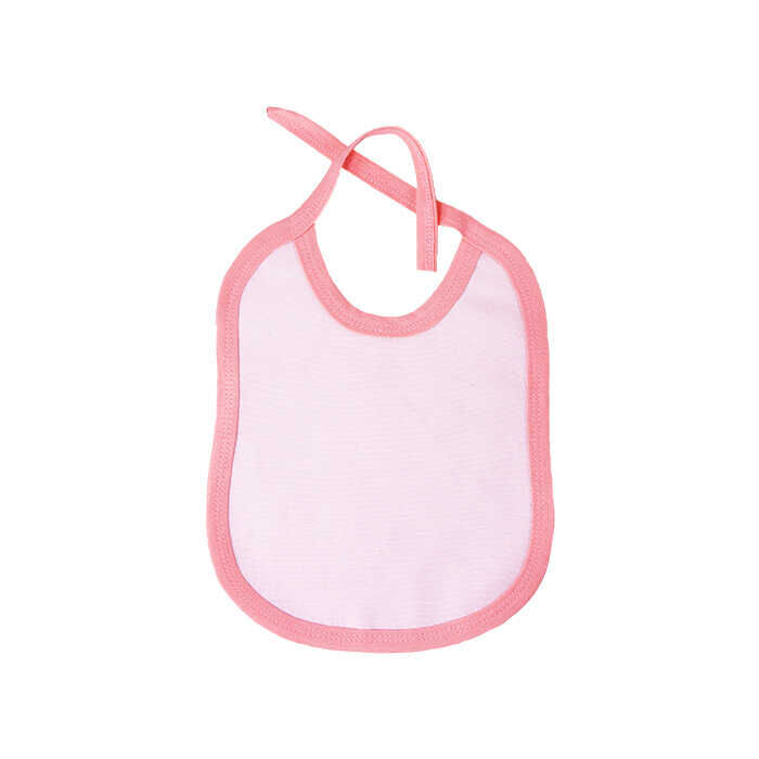 Sublimasyon Pamuklu Bebek Önlüğü Pembe - 2