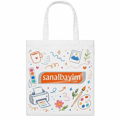 Sublimasyon Pamuklu Çanta - Liva - (1)