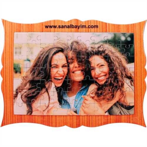 Sublimasyon Puzzle Dekoratif A4 63 Parça Ayaklı - 