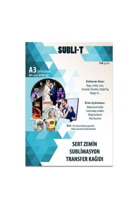 Süblimasyon Sert Zemin Transfer Kağıtları - 3