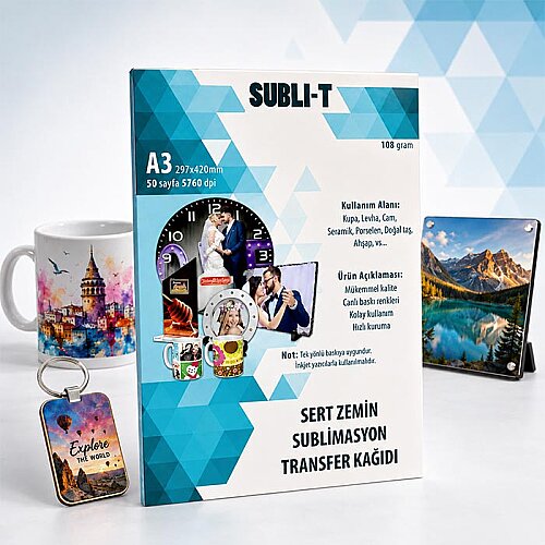Süblimasyon Sert Zemin Transfer Kağıtları - Subli T