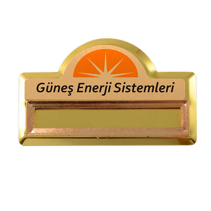 Sublimasyon Yaka İsimliği KC3001 Altın Kubbe Geçme - 1