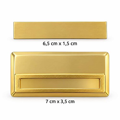 Sublimasyon Yaka İsimliği Metal KC3002 Altın Dikd. - (1)